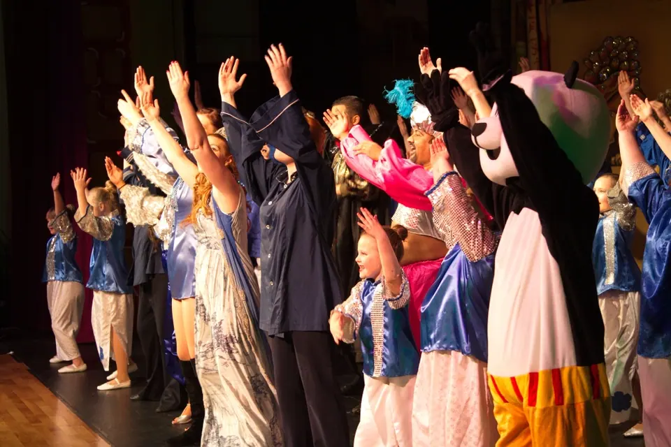 Willenhall Musical Theatre Company's 2013 pantomime, Aladdin.