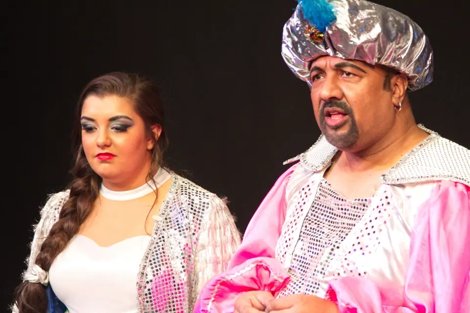 Willenhall Musical Theatre Company's 2013 pantomime, Aladdin. Photograph 2 of 30.