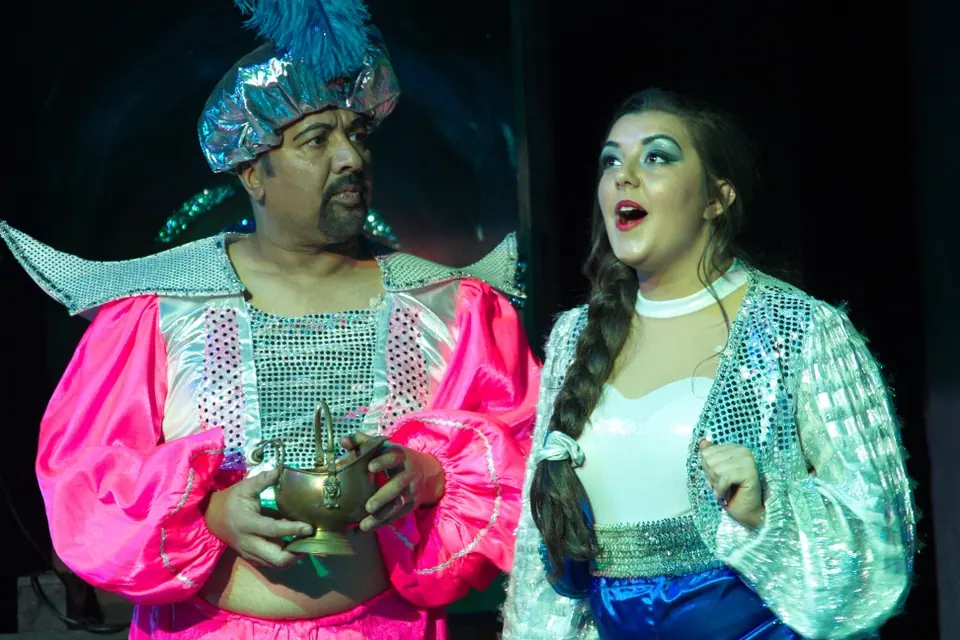 Willenhall Musical Theatre Company's 2013 pantomime, Aladdin. Photograph 4 of 30.