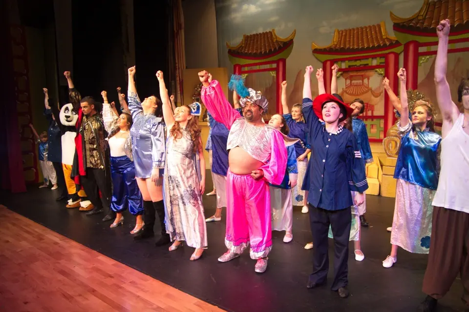 Willenhall Musical Theatre Company's 2013 pantomime, Aladdin. Photograph 5 of 30.