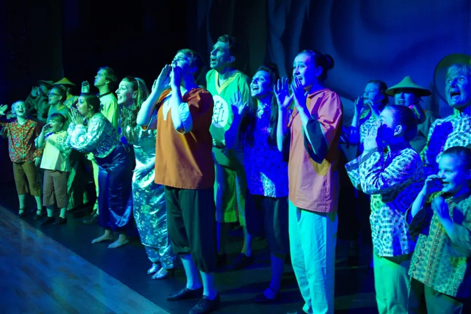 Willenhall Musical Theatre Company's 2013 pantomime, Aladdin. Photograph 6 of 30.