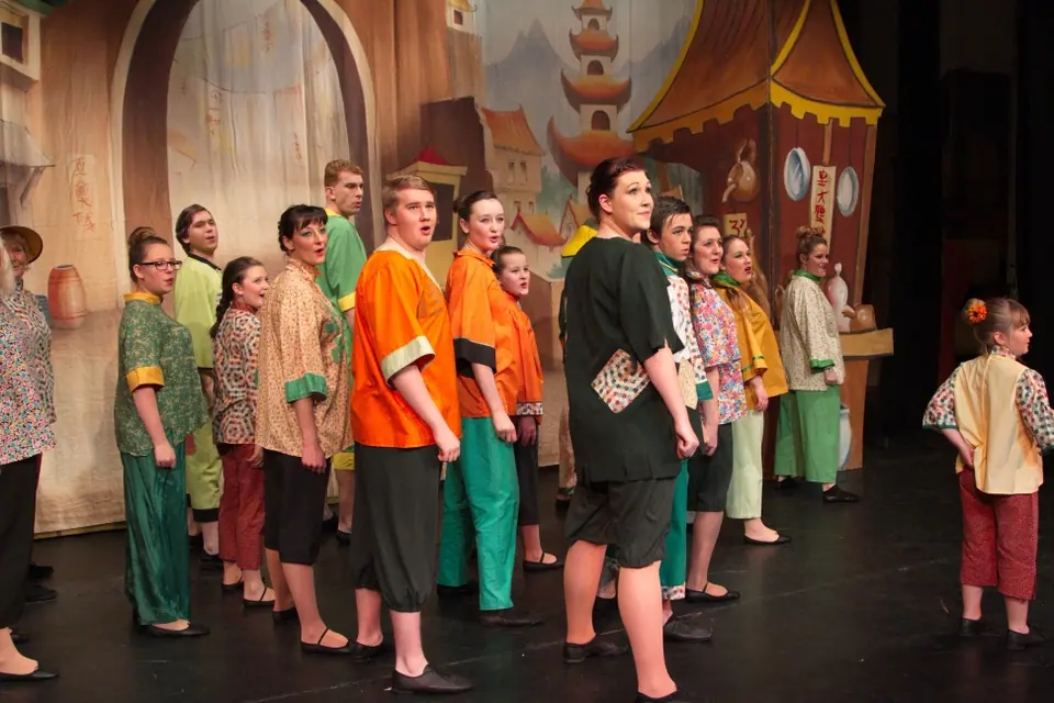 Willenhall Musical Theatre Company's 2013 pantomime, Aladdin. Photograph 12 of 30.