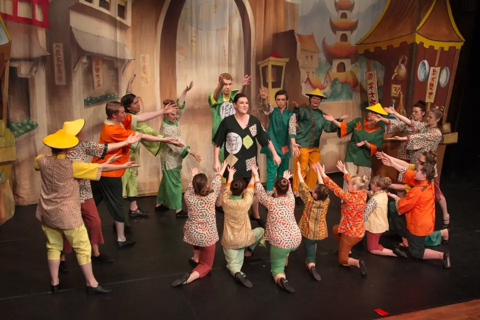 Willenhall Musical Theatre Company's 2013 pantomime, Aladdin. Photograph 14 of 30.