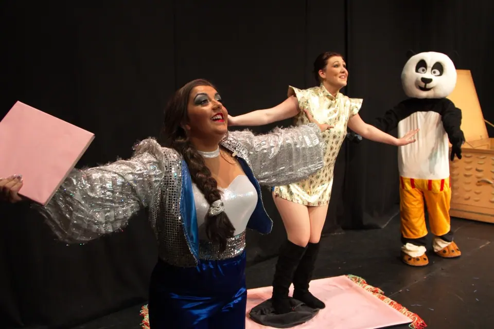 Willenhall Musical Theatre Company's 2013 pantomime, Aladdin. Photograph 17 of 30.