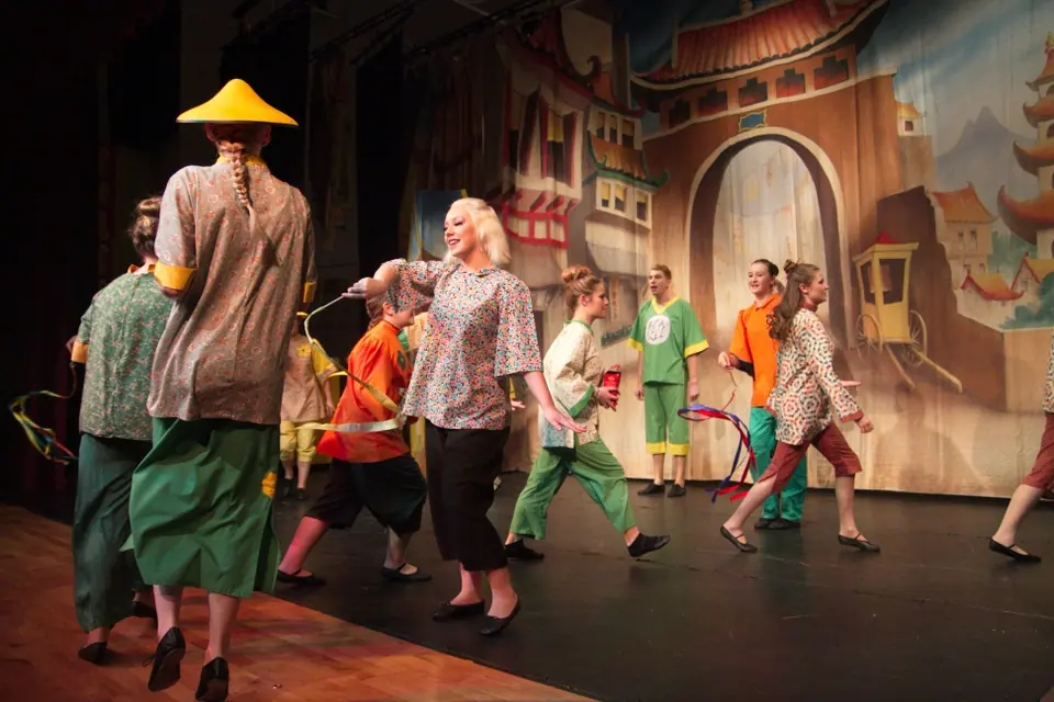 Willenhall Musical Theatre Company's 2013 pantomime, Aladdin. Photograph 21 of 30.