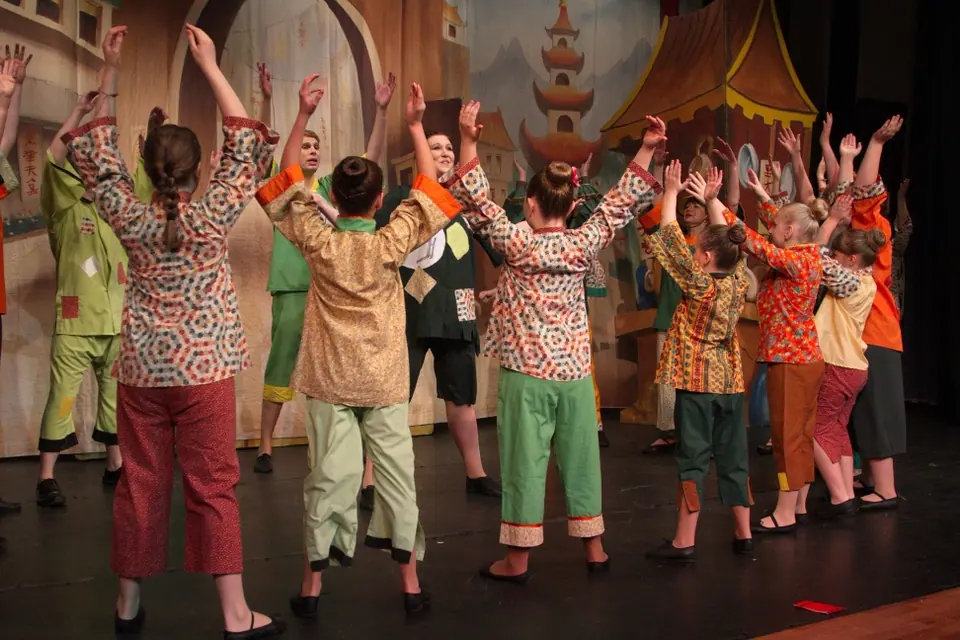 Willenhall Musical Theatre Company's 2013 pantomime, Aladdin. Photograph 22 of 30.