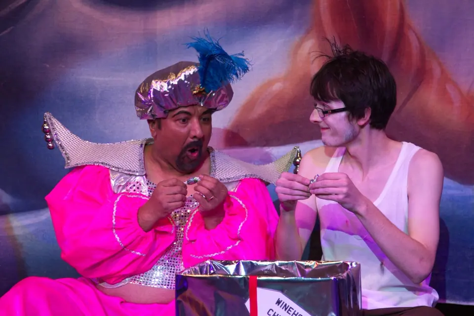 Willenhall Musical Theatre Company's 2013 pantomime, Aladdin. Photograph 17 of 41.