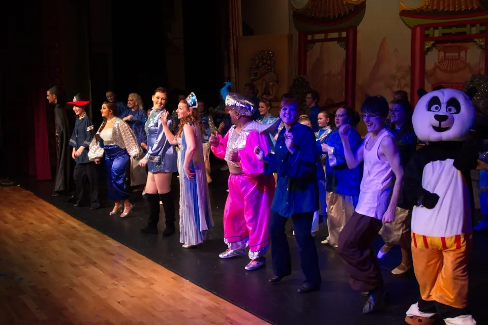 Willenhall Musical Theatre Company's 2013 pantomime, Aladdin. Photograph 23 of 41.