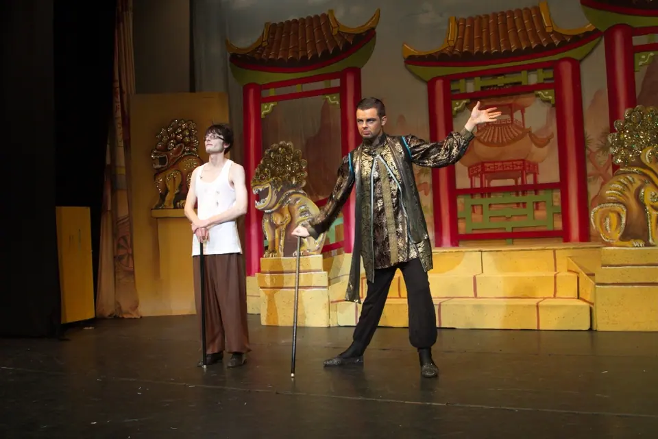 Willenhall Musical Theatre Company's 2013 pantomime, Aladdin. Photograph 26 of 41.