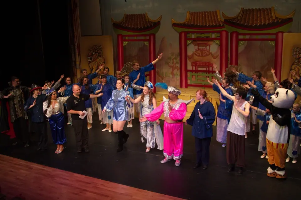 Willenhall Musical Theatre Company's 2013 pantomime, Aladdin. Photograph 31 of 41.