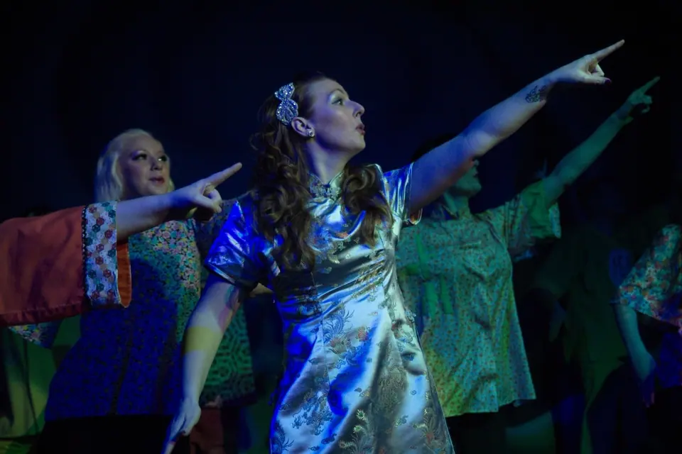 Willenhall Musical Theatre Company's 2013 pantomime, Aladdin. Photograph 38 of 41.