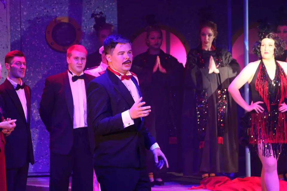 Willenhall Musical Theatre Company's 2017 production of Anything Goes at Dormston Mill Theatre, Sedgley. Photograph 106 of 170.