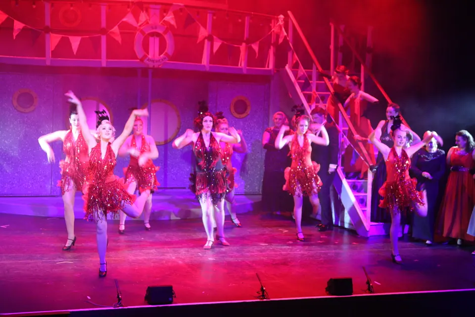 Willenhall Musical Theatre Company's 2017 production of Anything Goes at Dormston Mill Theatre, Sedgley. Photograph 113 of 170.