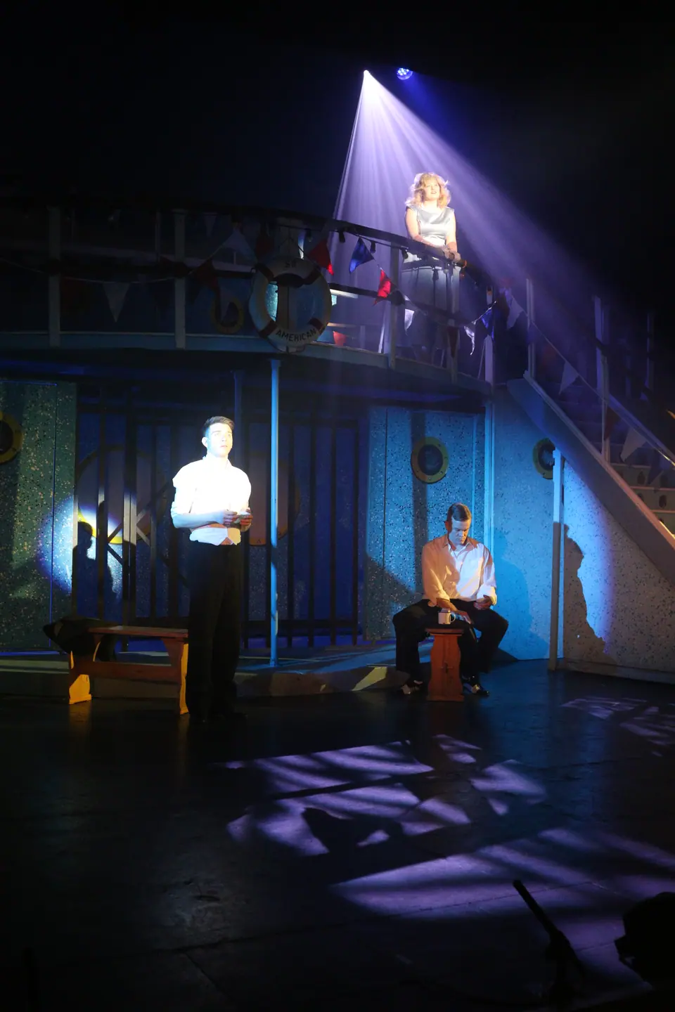 Willenhall Musical Theatre Company's 2017 production of Anything Goes at Dormston Mill Theatre, Sedgley. Photograph 132 of 170.