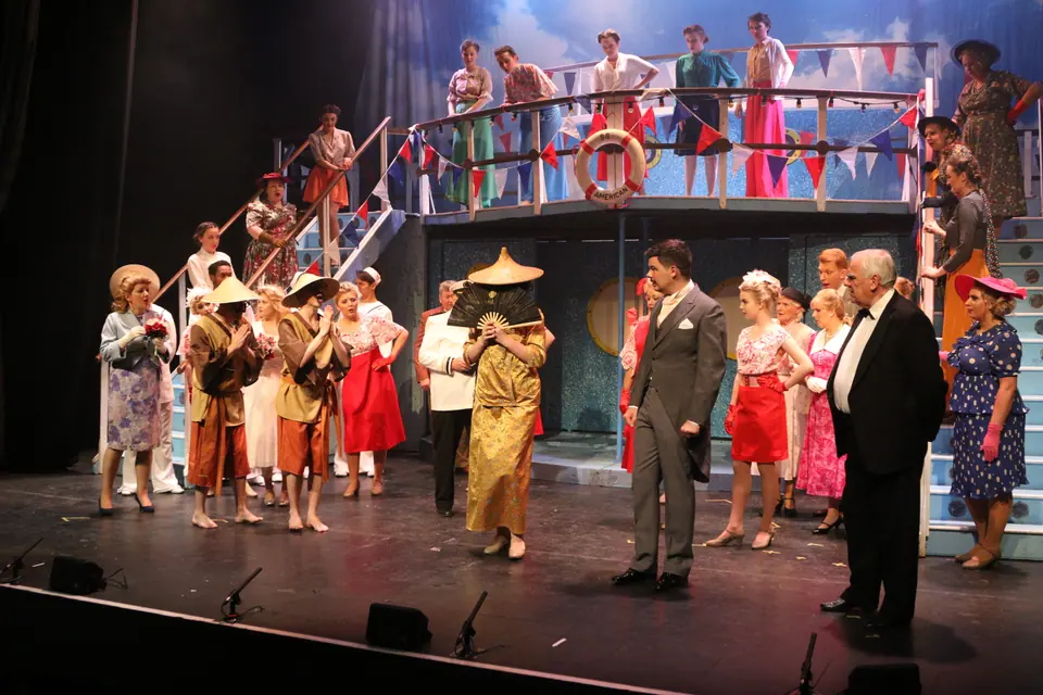 Willenhall Musical Theatre Company's 2017 production of Anything Goes at Dormston Mill Theatre, Sedgley. Photograph 150 of 170.
