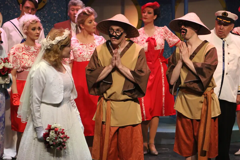 Willenhall Musical Theatre Company's 2017 production of Anything Goes at Dormston Mill Theatre, Sedgley. Photograph 155 of 170.