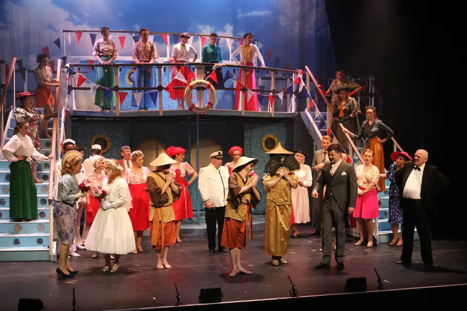 Willenhall Musical Theatre Company's 2017 production of Anything Goes at Dormston Mill Theatre, Sedgley. Photograph 156 of 170.
