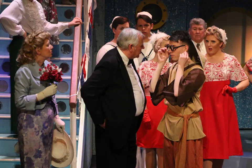 Willenhall Musical Theatre Company's 2017 production of Anything Goes at Dormston Mill Theatre, Sedgley. Photograph 158 of 170.
