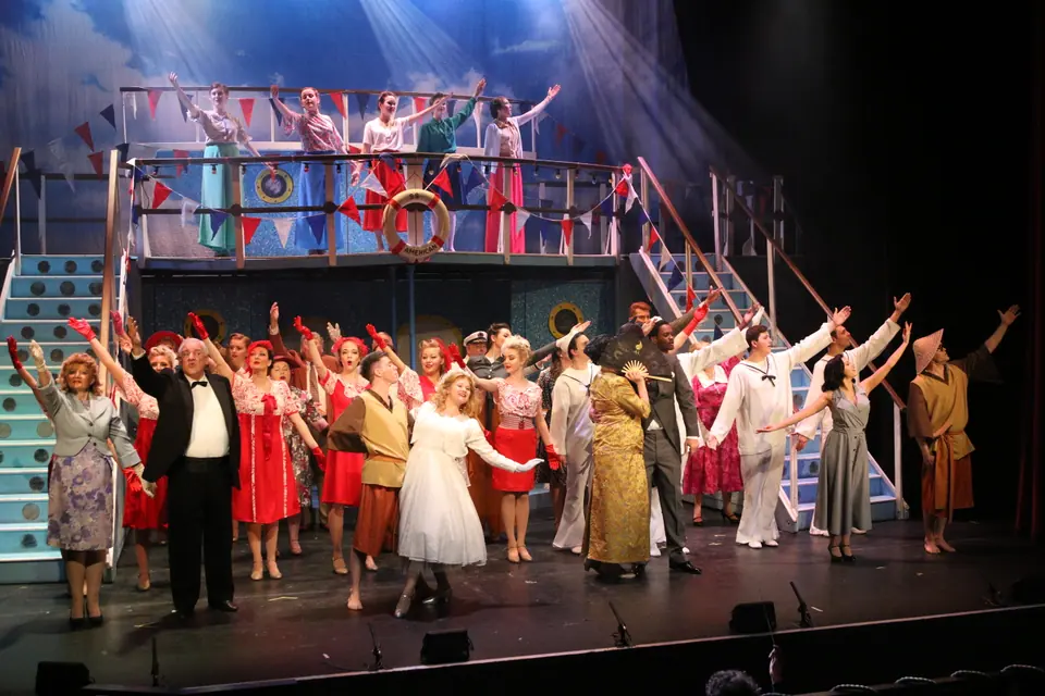 Willenhall Musical Theatre Company's 2017 production of Anything Goes at Dormston Mill Theatre, Sedgley. Photograph 166 of 170.