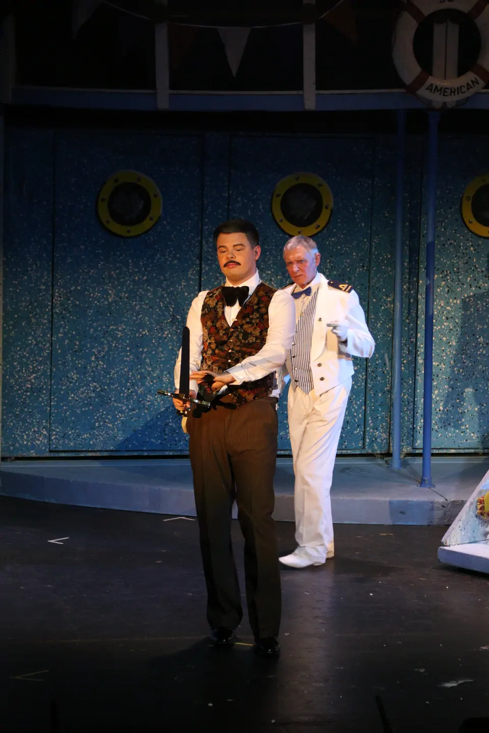 Willenhall Musical Theatre Company's 2017 production of Anything Goes at Dormston Mill Theatre, Sedgley. Photograph 44 of 170.
