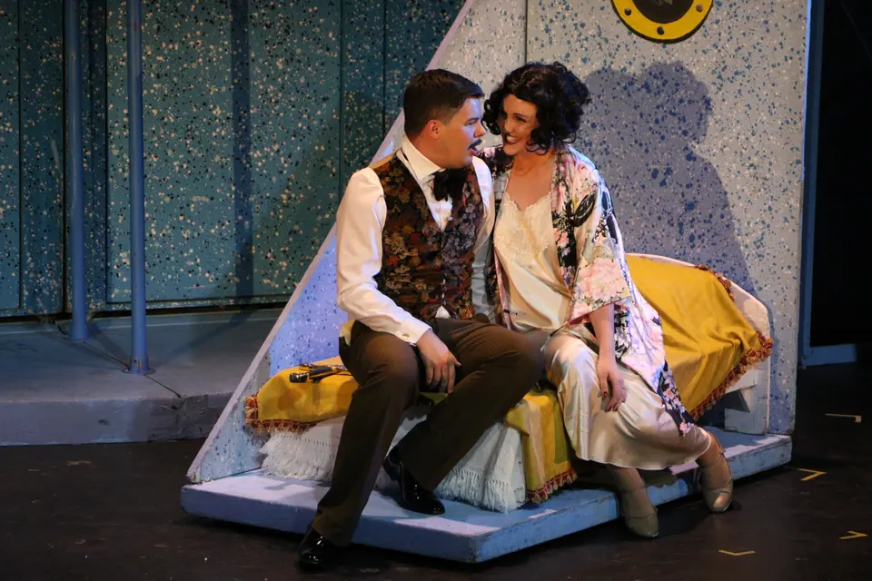 Willenhall Musical Theatre Company's 2017 production of Anything Goes at Dormston Mill Theatre, Sedgley. Photograph 46 of 170.