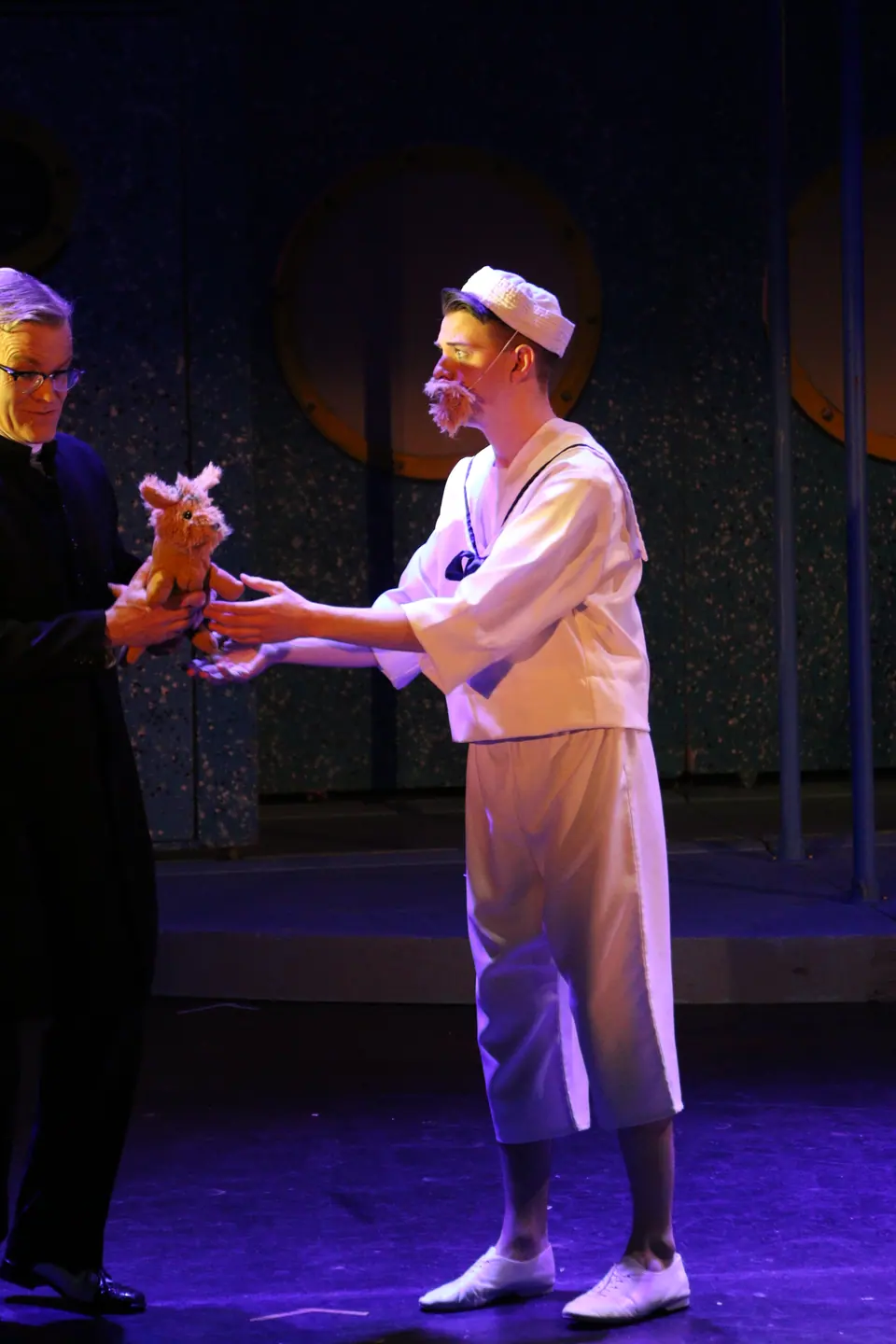 Willenhall Musical Theatre Company's 2017 production of Anything Goes at Dormston Mill Theatre, Sedgley. Photograph 49 of 170.