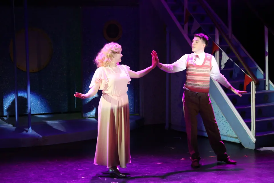 Willenhall Musical Theatre Company's 2017 production of Anything Goes at Dormston Mill Theatre, Sedgley. Photograph 54 of 170.