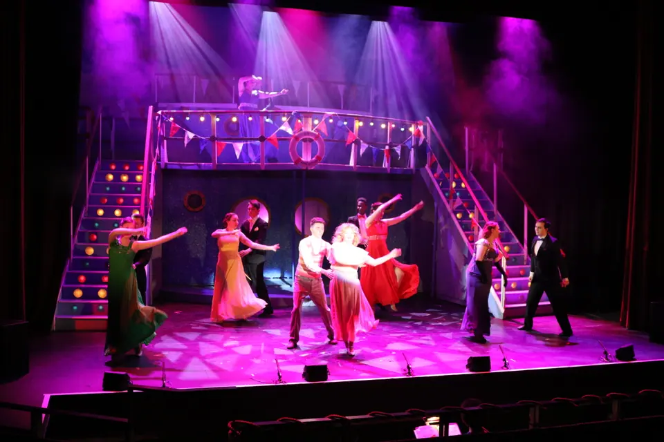 Willenhall Musical Theatre Company's 2017 production of Anything Goes at Dormston Mill Theatre, Sedgley. Photograph 59 of 170.
