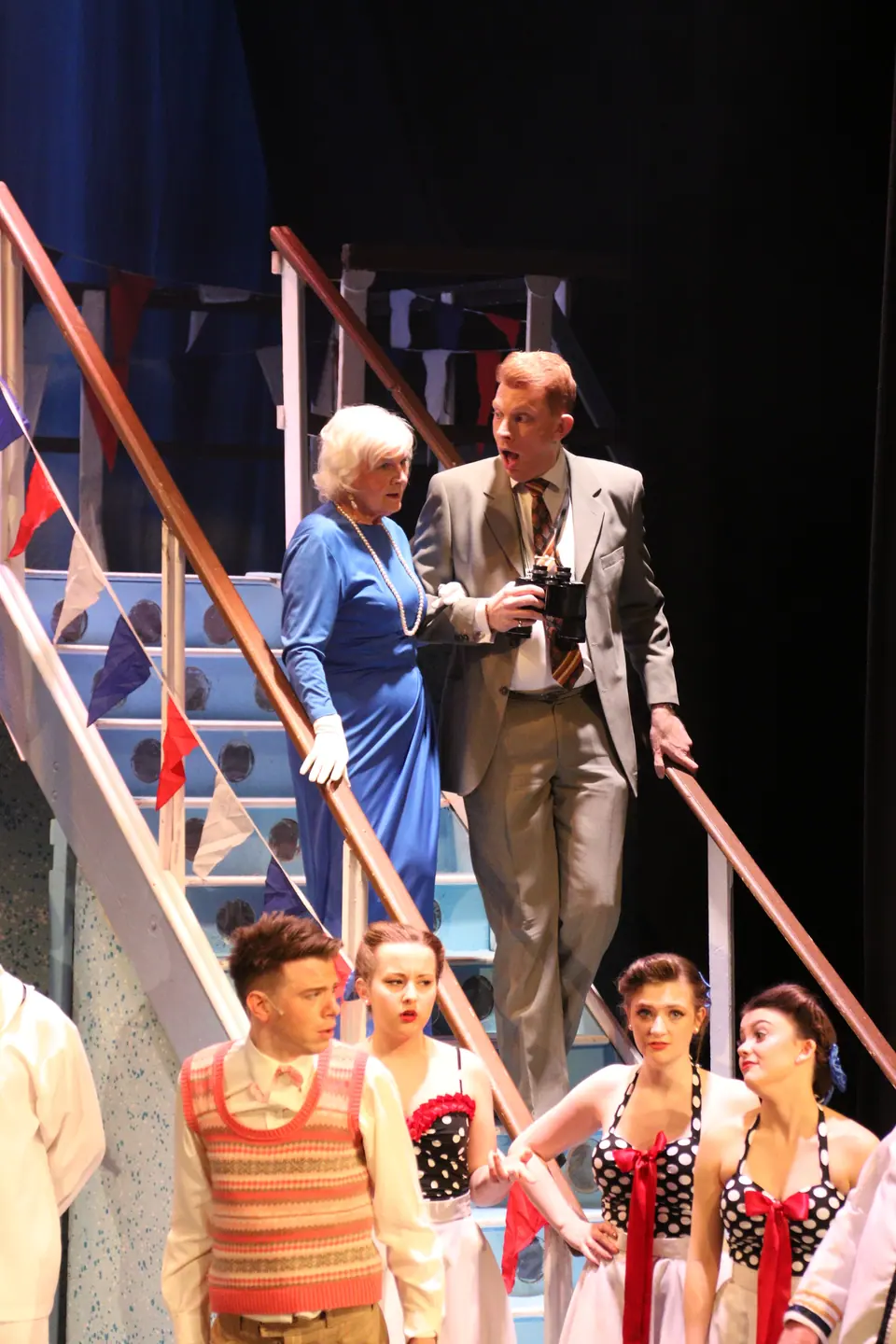 Willenhall Musical Theatre Company's 2017 production of Anything Goes at Dormston Mill Theatre, Sedgley. Photograph 63 of 170.