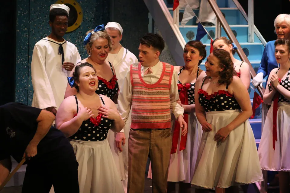 Willenhall Musical Theatre Company's 2017 production of Anything Goes at Dormston Mill Theatre, Sedgley. Photograph 66 of 170.