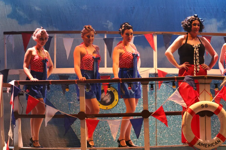 Willenhall Musical Theatre Company's 2017 production of Anything Goes at Dormston Mill Theatre, Sedgley. Photograph 67 of 170.