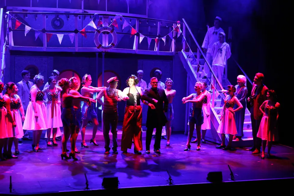 Willenhall Musical Theatre Company's 2017 production of Anything Goes at Dormston Mill Theatre, Sedgley. Photograph 72 of 170.