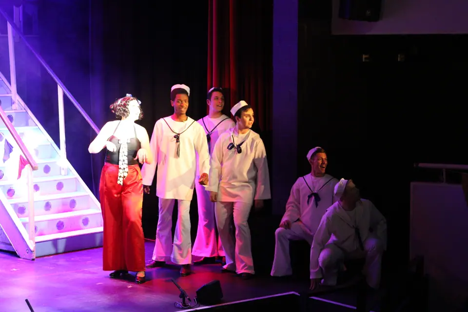 Willenhall Musical Theatre Company's 2017 production of Anything Goes at Dormston Mill Theatre, Sedgley. Photograph 76 of 170.