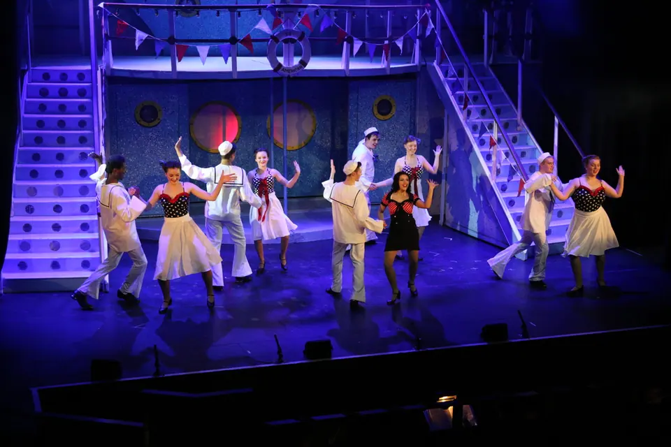Willenhall Musical Theatre Company's 2017 production of Anything Goes at Dormston Mill Theatre, Sedgley. Photograph 81 of 170.