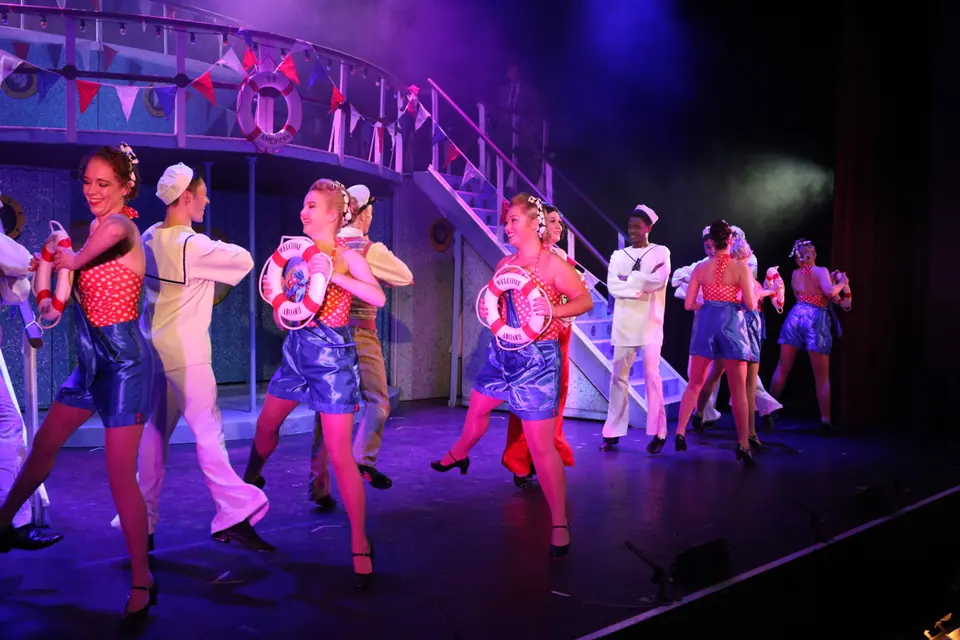 Willenhall Musical Theatre Company's 2017 production of Anything Goes at Dormston Mill Theatre, Sedgley. Photograph 83 of 170.