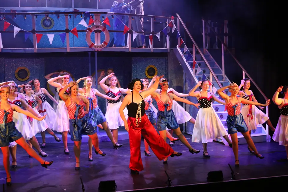 Willenhall Musical Theatre Company's 2017 production of Anything Goes at Dormston Mill Theatre, Sedgley. Photograph 85 of 170.