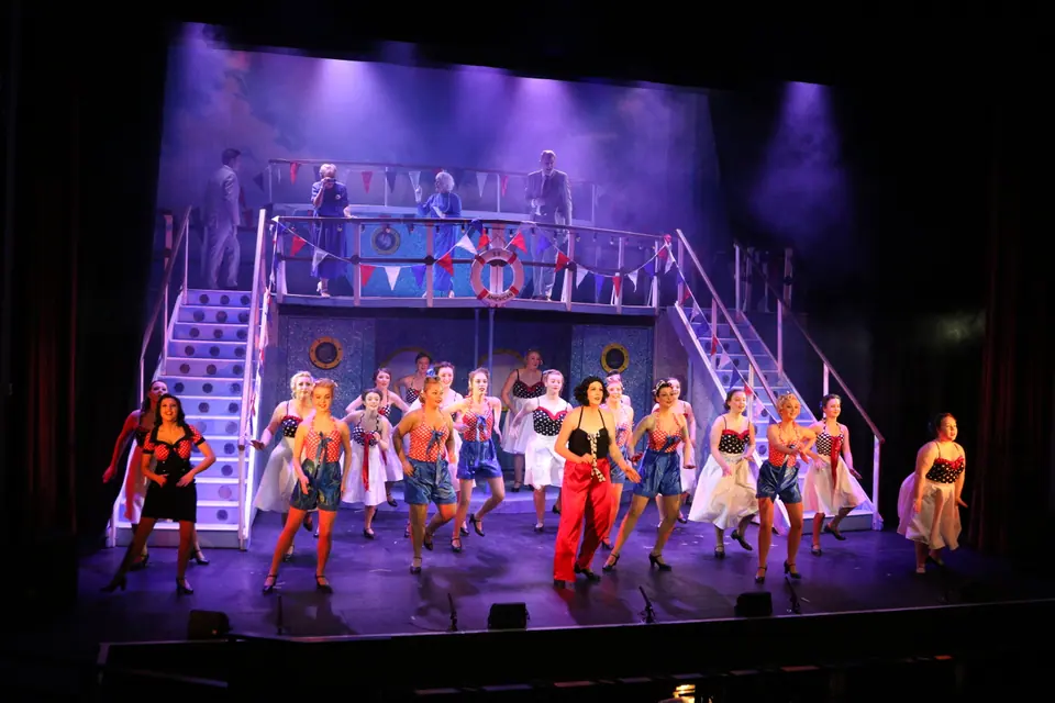 Willenhall Musical Theatre Company's 2017 production of Anything Goes at Dormston Mill Theatre, Sedgley. Photograph 86 of 170.