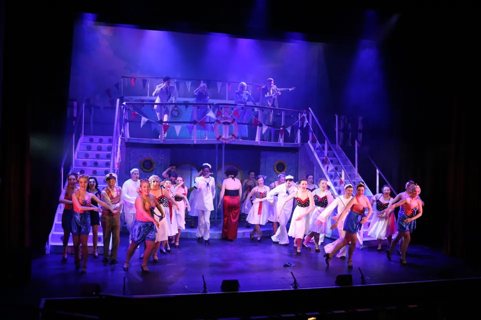 Willenhall Musical Theatre Company's 2017 production of Anything Goes at Dormston Mill Theatre, Sedgley. Photograph 91 of 170.