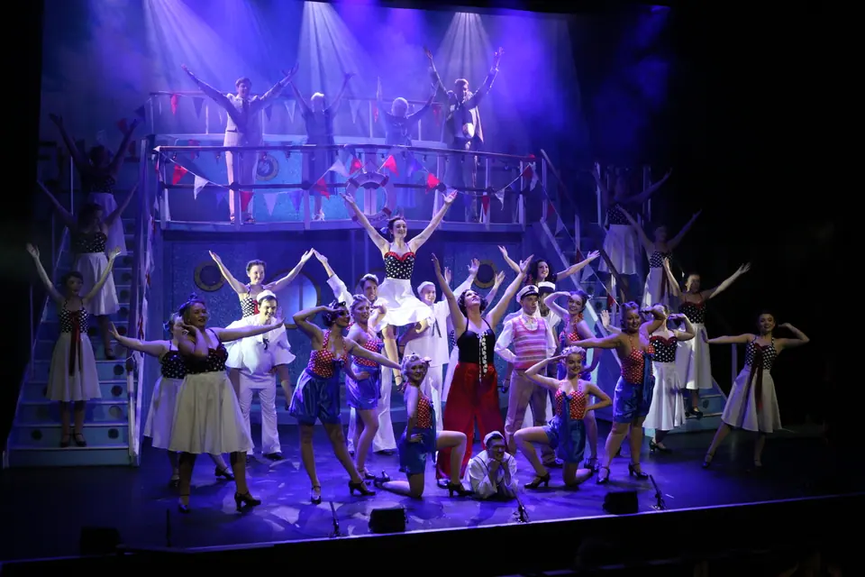 Willenhall Musical Theatre Company's 2017 production of Anything Goes at Dormston Mill Theatre, Sedgley. Photograph 93 of 170.