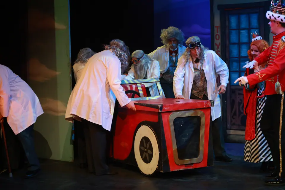Willenhall Musical Theatre Company's 2026 production of Chitty Chitty Bang Bang at Dormston Mill Theatre, Sedgley. Photograph 84 of 163.