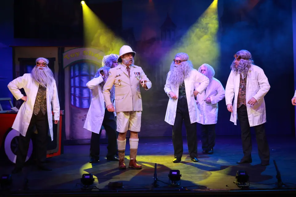 Willenhall Musical Theatre Company's 2026 production of Chitty Chitty Bang Bang at Dormston Mill Theatre, Sedgley. Photograph 87 of 163.