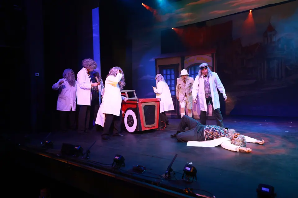 Willenhall Musical Theatre Company's 2026 production of Chitty Chitty Bang Bang at Dormston Mill Theatre, Sedgley. Photograph 89 of 163.