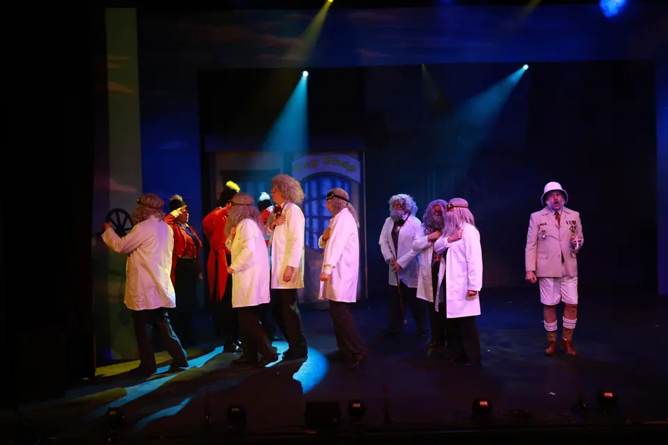 Willenhall Musical Theatre Company's 2026 production of Chitty Chitty Bang Bang at Dormston Mill Theatre, Sedgley. Photograph 95 of 163.
