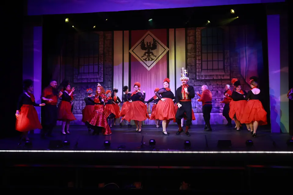 Willenhall Musical Theatre Company's 2026 production of Chitty Chitty Bang Bang at Dormston Mill Theatre, Sedgley. Photograph 120 of 163.