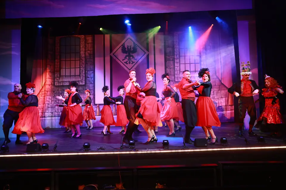 Willenhall Musical Theatre Company's 2026 production of Chitty Chitty Bang Bang at Dormston Mill Theatre, Sedgley. Photograph 133 of 163.
