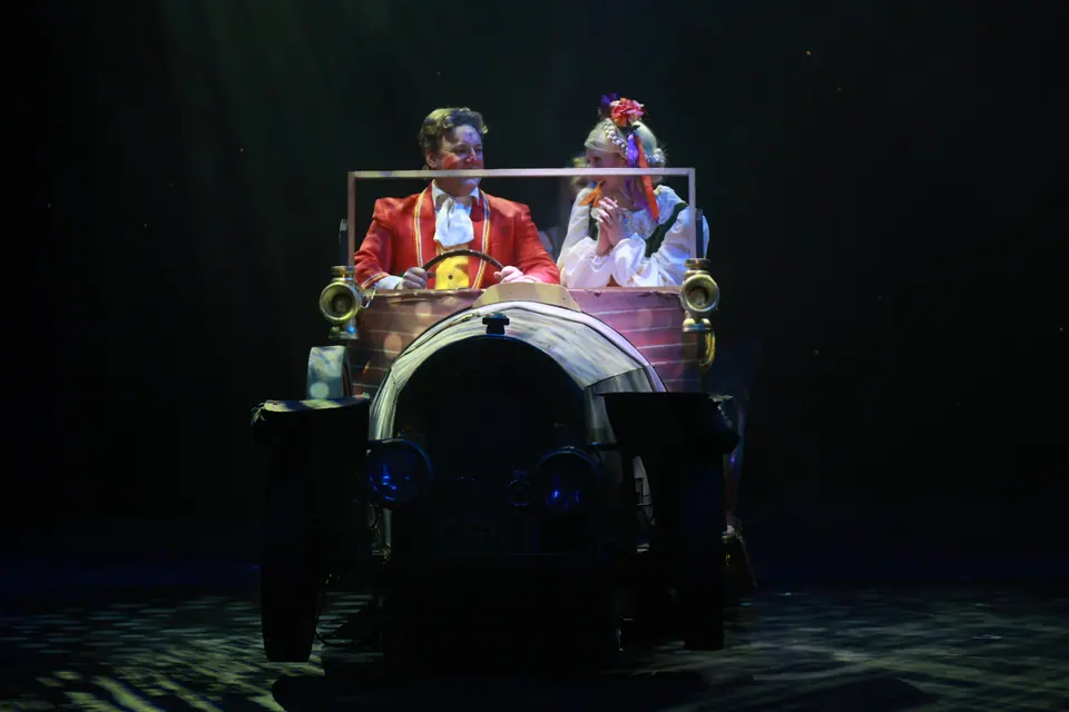 Willenhall Musical Theatre Company's 2026 production of Chitty Chitty Bang Bang at Dormston Mill Theatre, Sedgley. Photograph 160 of 163.