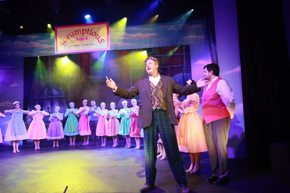 Willenhall Musical Theatre Company's 2026 production of Chitty Chitty Bang Bang at Dormston Mill Theatre, Sedgley. Photograph 19 of 163.