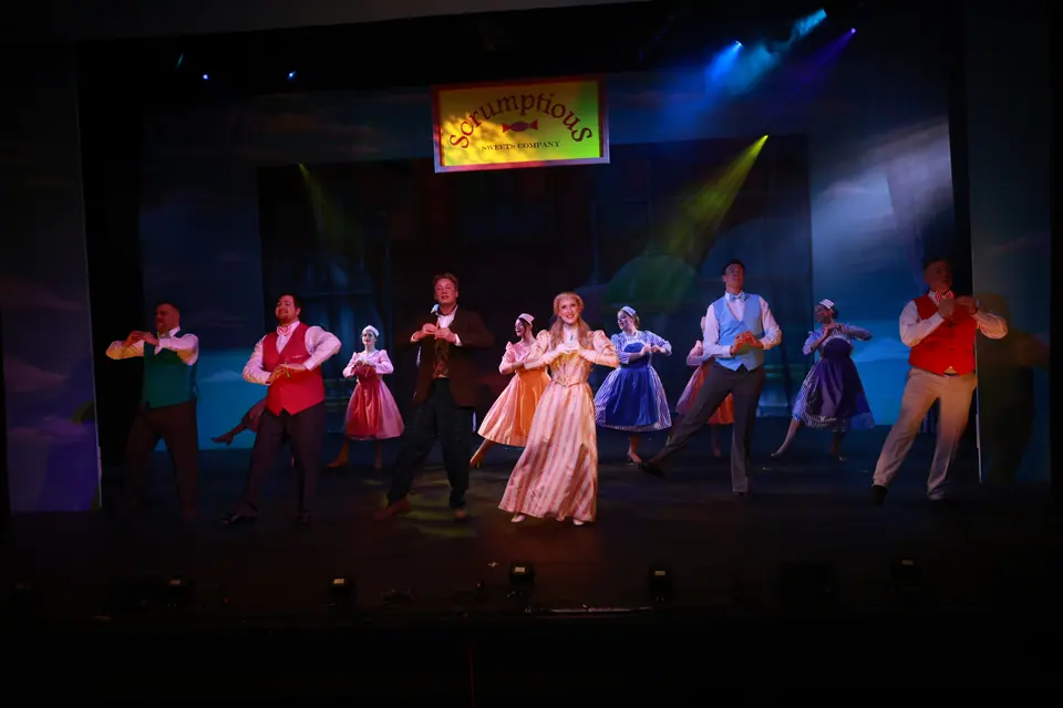 Willenhall Musical Theatre Company's 2026 production of Chitty Chitty Bang Bang at Dormston Mill Theatre, Sedgley. Photograph 22 of 163.