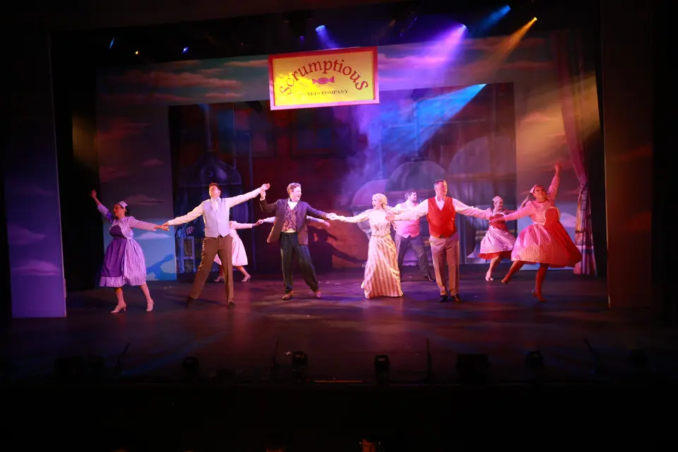 Willenhall Musical Theatre Company's 2026 production of Chitty Chitty Bang Bang at Dormston Mill Theatre, Sedgley. Photograph 23 of 163.