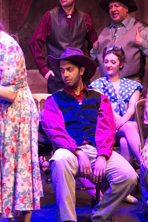 Willenhall Musical Theatre Company's 2015 production of Crazy For You at Dormston Mill Theatre, Sedgley. Photograph 3 of 30.